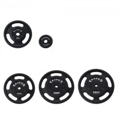 Taurus Gietijzer Halterschijven Met Greep 3G - Fitshop